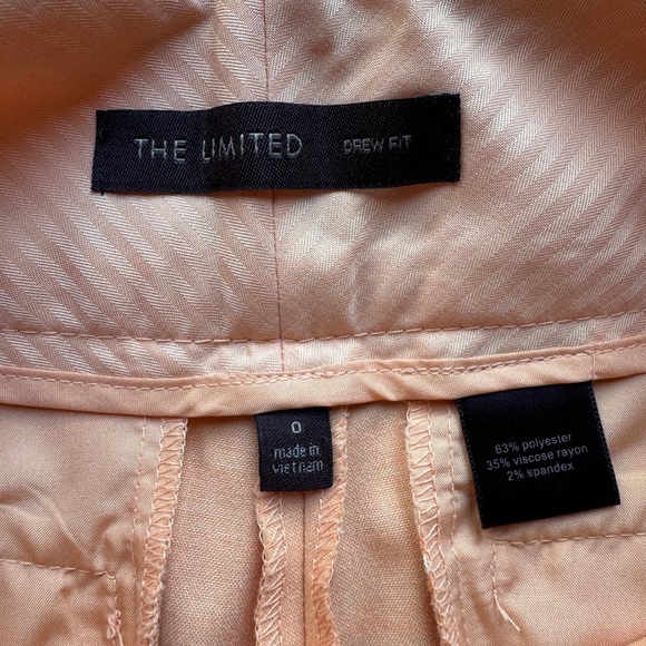 The Limited Drew Fit Size 0 Trouser Pants Orange - Picture 4 of 6